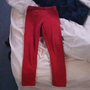 Red girls pants